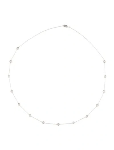 Pre-owned Necklace 14k 2.00ctw Diamond Station , 20" In Multi