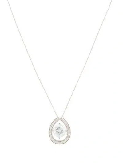 Pre-owned Necklace 14k 2.02ctw Lab-grown Diamond Pendant , 18" In Multi