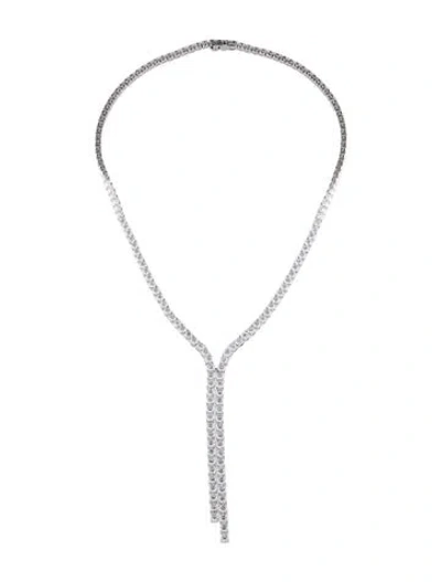 Pre-owned Necklace 14k 20.37ctw Lab-grown Diamond Lavalier , 17" In Multi