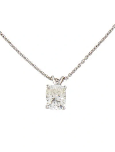 Pre-owned Necklace 14k 2.05ctw Lab-grown Diamond Solitaire Pendant , 18" In Multi