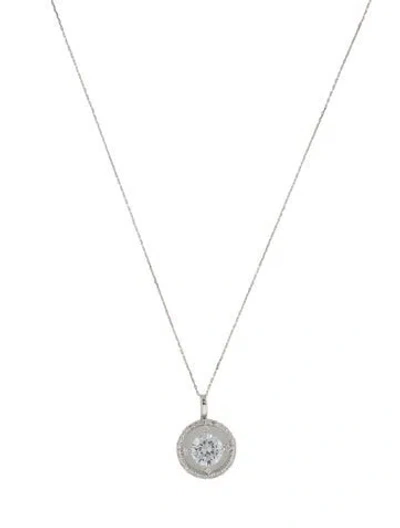 Pre-owned Necklace 14k 2.06ctw Lab-grown Diamond Pendant , 18" In Multi