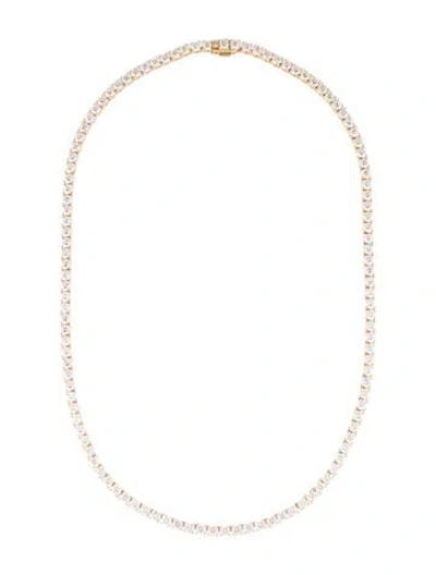 Pre-owned Necklace 14k 21.06ctw Lab-grown Diamond Collar , 18" In Multi