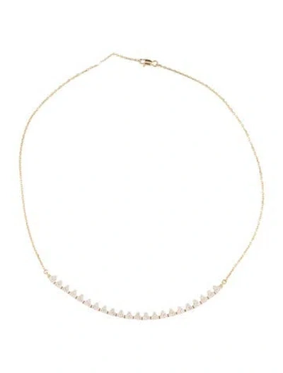 Pre-owned Necklace 14k 2.10ctw Diamond Chain , 17" In Multi