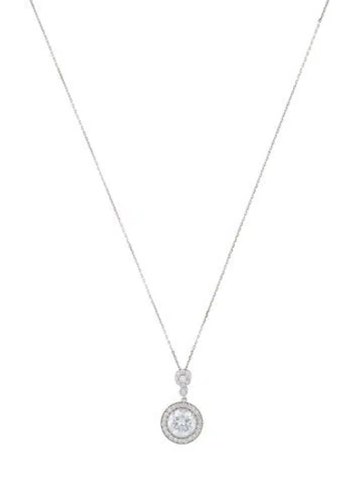 Pre-owned Necklace 14k 2.14ctw Lab-grown Diamond Pendant , 18" In Multi
