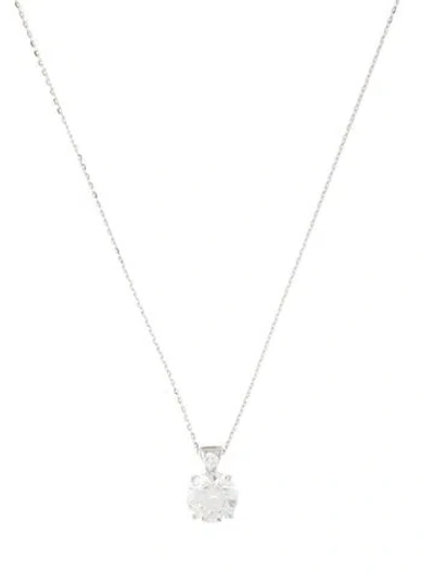 Pre-owned Necklace 14k 2.17ctw Lab-grown Diamond Pendant , 18" In Multi