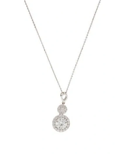 Pre-owned Necklace 14k 2.19ctw Lab Grown Diamond Pendant , 17.75" In Multi