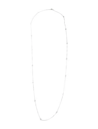 Pre-owned Necklace 14k 2.22ctw Diamond Station , 36.25" In Multi
