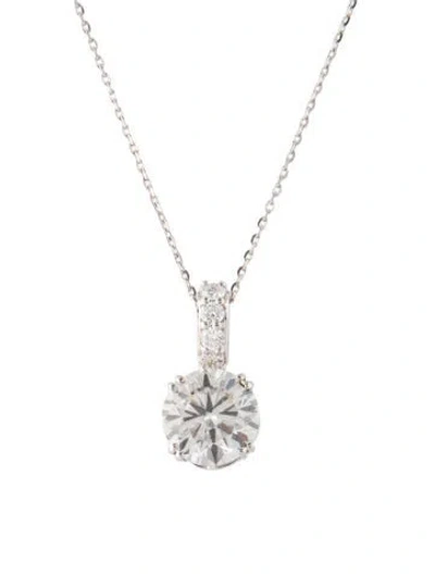 Pre-owned Necklace 14k 2.24ctw Lab-grown Diamond Tennis , 18" In Multi
