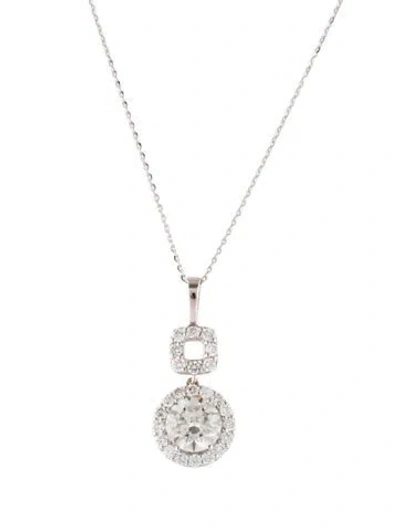Pre-owned Necklace 14k 2.27ctw Lab-grown Diamond Pendant , 18" In Multi