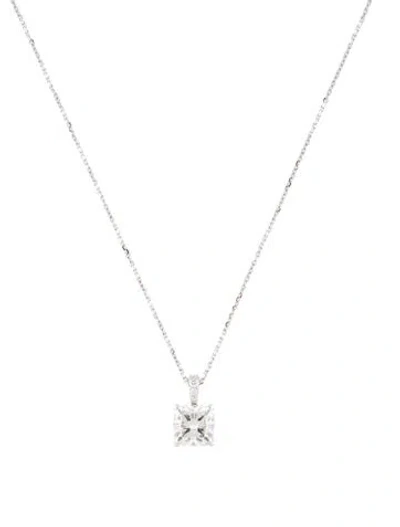 Pre-owned Necklace 14k 2.30ctw Lab-grown Diamond Pendant , 18" In Multi
