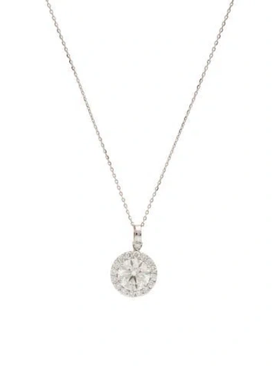 Pre-owned Necklace 14k 2.45ctw Lab Grown Diamond Pendant , 18" In Multi