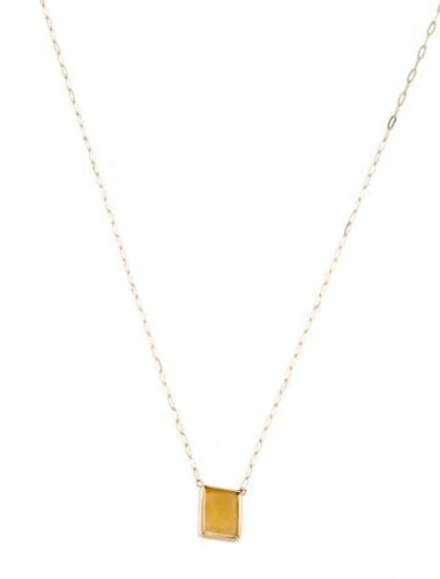 Pre-owned Necklace 14k 2.49ctw Fire Opal Pendant , 18" In Multi