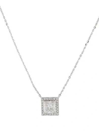 Pre-owned Necklace 14k 2.49ctw Lab-grown Diamond Pendant , 17" In Multi
