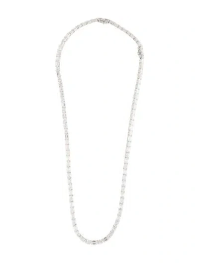 Pre-owned Necklace 14k 25.00ctw Lab-grown Diamond Collar  With 2" Extender, 18" In Multi