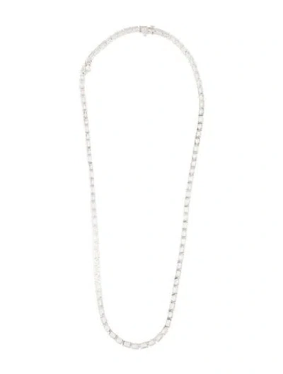 Pre-owned Necklace 14k 25.00ctw Lab-grown Diamond Collar  With 2" Extender, 18" In Multi