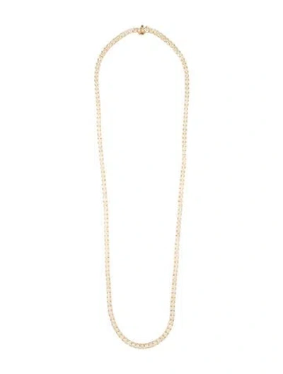 Pre-owned Necklace 14k 25.05ctw Diamond Tennis , 22.5" In Multi