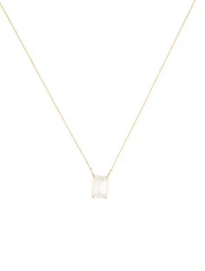 Pre-owned Necklace 14k 2.51ct Lab-grown Diamond Pendant , 15.5" In Multi