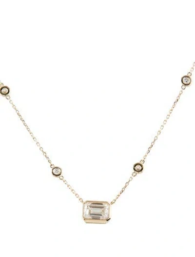 Pre-owned Necklace 14k 2.52ctw Lab-grown Diamond Pendant , 16" In Multi