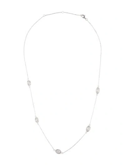 Pre-owned Necklace 14k 2.59ctw Diamond Station , 18.25" In Multi