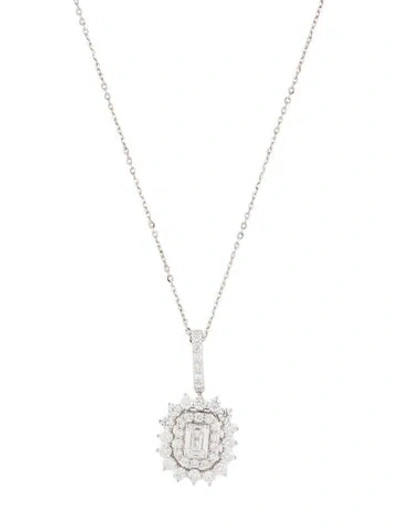 Pre-owned Necklace 14k 2.60ctw Lab-grown Diamond Pendant , 18" In Multi