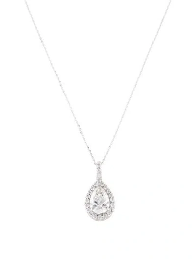 Pre-owned Necklace 14k 2.66ctw Lab-grown Diamond Pendant , 18" In Multi