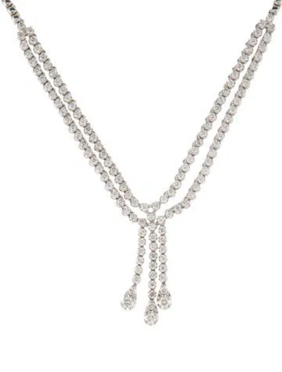 Pre-owned Necklace 14k 2.75ctw Diamond Lavalier , 15" In Multi