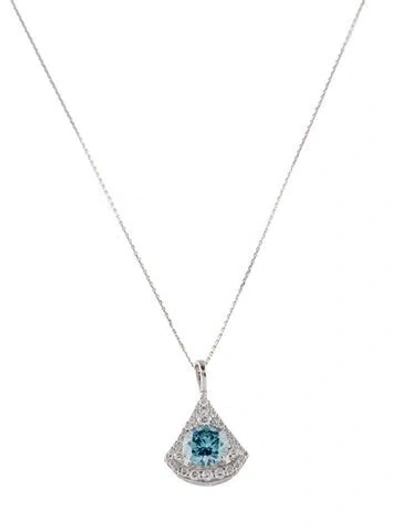 Pre-owned Necklace 14k 2.80ctw Lab-grown Diamond Pendant , 17.75" In Multi