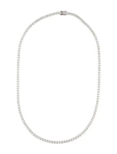 Pre-owned Necklace 14k 29.38ctw Diamond Tennis , 22.25" In Multi