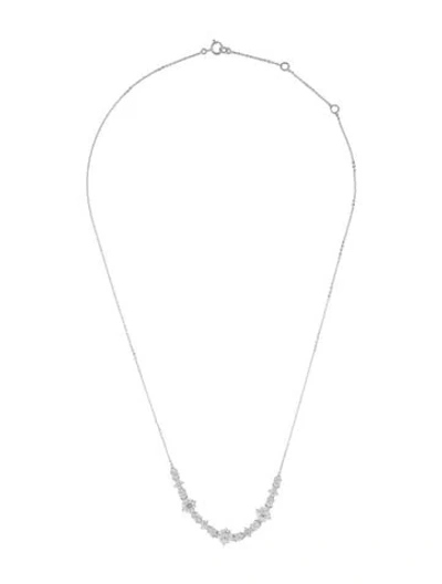 Pre-owned Necklace 14k 2.95ctw Lab-grown Diamond Station Chain , 18" In Multi