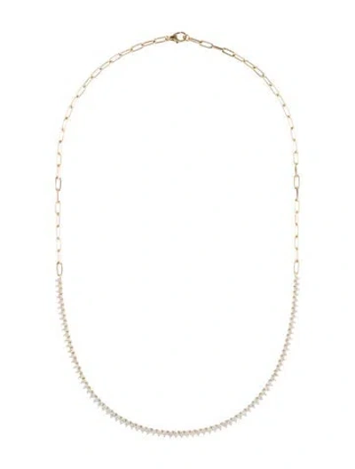Pre-owned Necklace 14k 2.99ctw Diamond Tennis , 18" In Multi