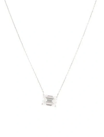 Pre-owned Necklace 14k 3.00ct Lab-grown Diamond Pendant , 17.75" In Multi