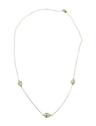 Pre-owned Necklace 14k 3.00ctw Diamond Station , 18" In Multi