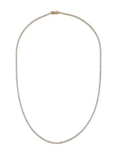 Pre-owned Necklace 14k 3.00ctw Diamond Tennis , 17.5" In Multi