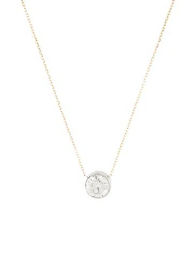 Pre-owned Necklace 14k 3.03ct Lab-grown Diamond Pendant , 18.25" In Multi