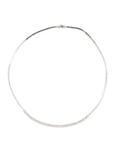 Pre-owned Necklace 14k 3.05ctw Diamond Collar , 17" In Multi