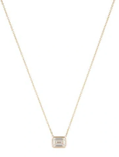 Pre-owned Necklace 14k 3.09ct Lab-grown Diamond Pendant , 18" In Multi