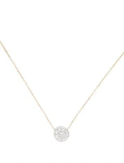 Pre-owned Necklace 14k 3.09ct Lab-grown Diamond Pendant , 18.25" In Multi
