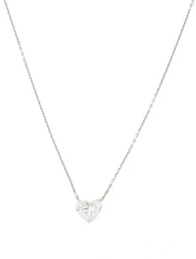 Pre-owned Necklace 14k 3.12ct Lab-grown Diamond Pendant , 18" In Multi