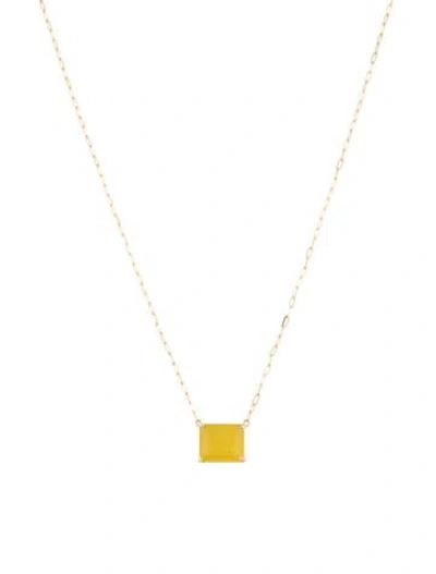 Pre-owned Necklace 14k 3.26ct Fire Opal Pendant , 18" In Multi
