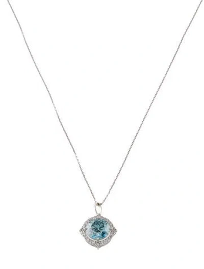 Pre-owned Necklace 14k 3.30ctw Lab-grown Diamond Pendant , 18" In Multi