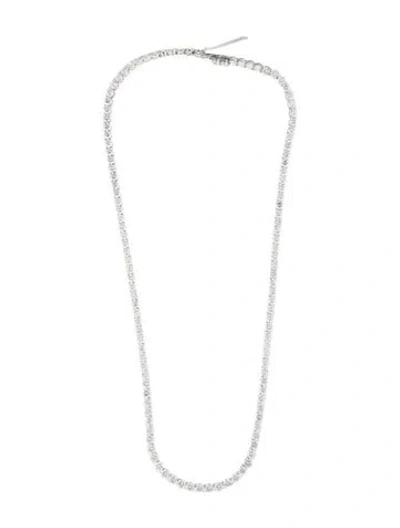 Pre-owned Necklace 14k 34.64ctw Lab-grown Diamond Tennis , 20" In Multi