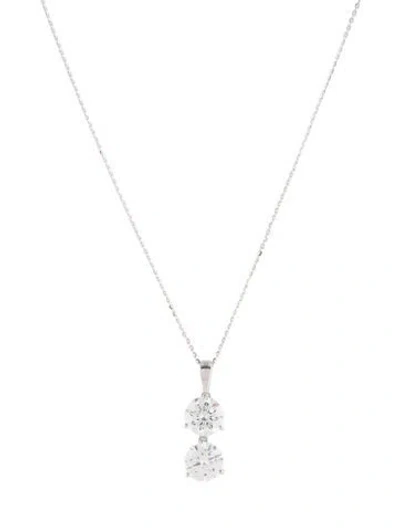 Pre-owned Necklace 14k 3.62ctw Lab-grown Diamond Pendant , 18" In Multi