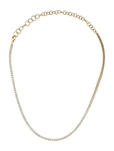Pre-owned Necklace 14k 3.75ctw Diamond Tennis , 15.25" In Multi