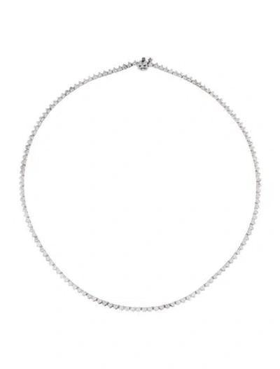 Pre-owned Necklace 14k 3.80ctw Diamond Tennis Neckalce, 16.25" In Multi