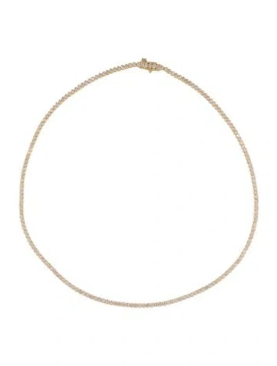 Pre-owned Necklace 14k 3.80ctw Diamond Tennis , 16" In Multi