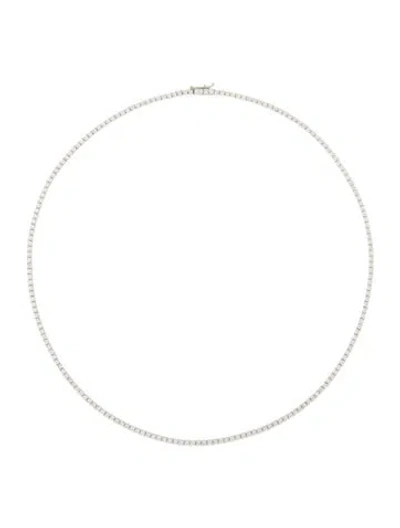 Pre-owned Necklace 14k 3.82ctw Diamond Tennis , 17.5" In Multi