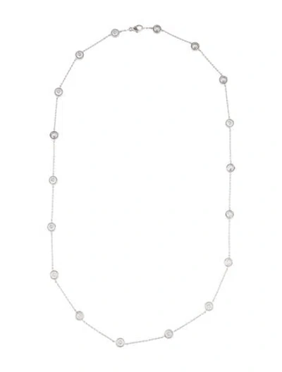 Pre-owned Necklace 14k 4.50ctw Lab-grown Diamond Station , 20.5" In Multi