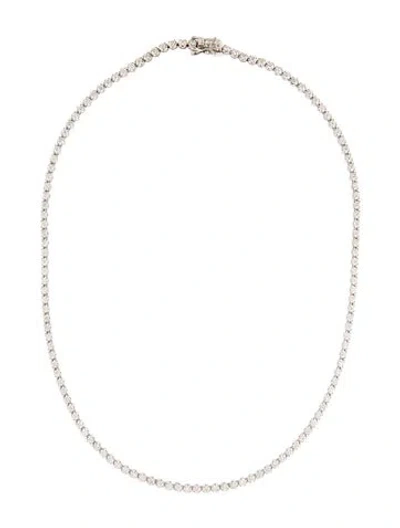 Pre-owned Necklace 14k 4.51ctw Diamond Tennis , 16" In Multi