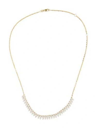 Pre-owned Necklace 14k 4.64ct Diamond Collar , 17.25" In Multi