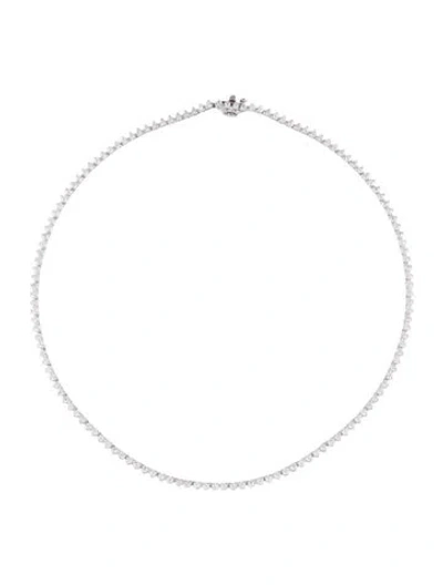 Pre-owned Necklace 14k 4.75ctw Diamond Tennis , 16" In Multi